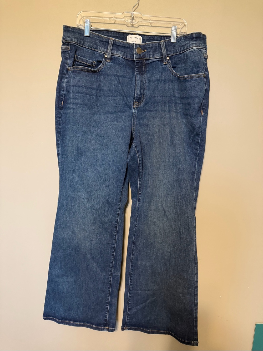 Lane Bryant High Rise Curvy Fit Boot Cut Dark Denim Jeans Size 18 - 30” inseam